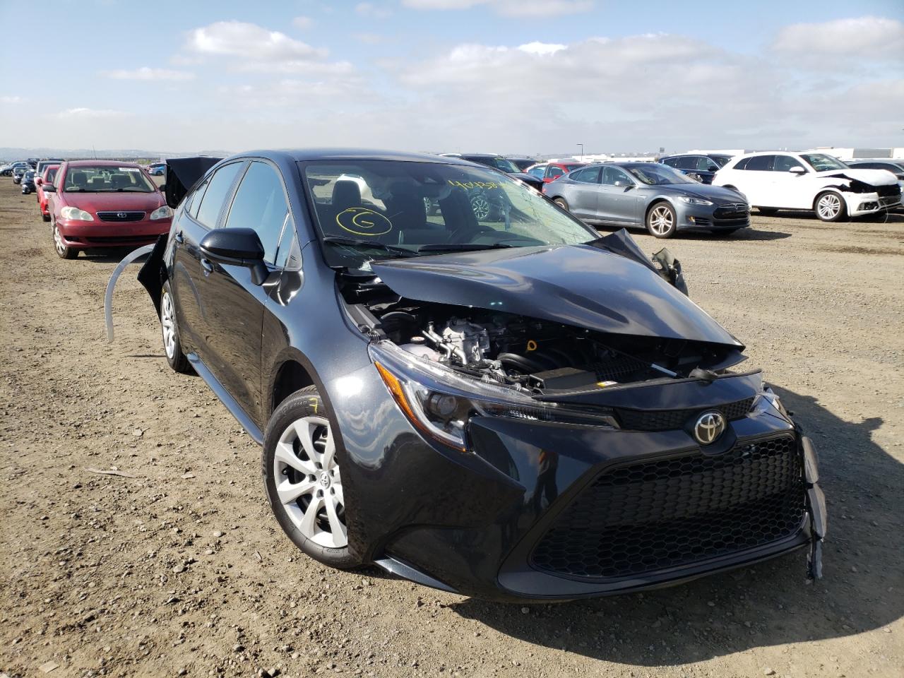 TOYOTA COROLLA LE 2021 with VIN 5YFEPMAE0MP174469 - Photo from auction
