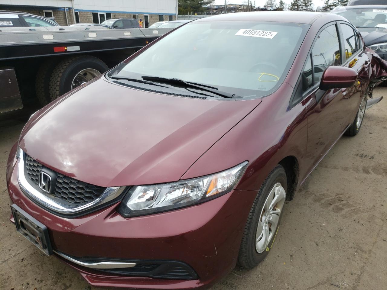 Photo 2 from auction – 2014 HONDA CIVIC LX with VIN 19XFB2F52EE234920