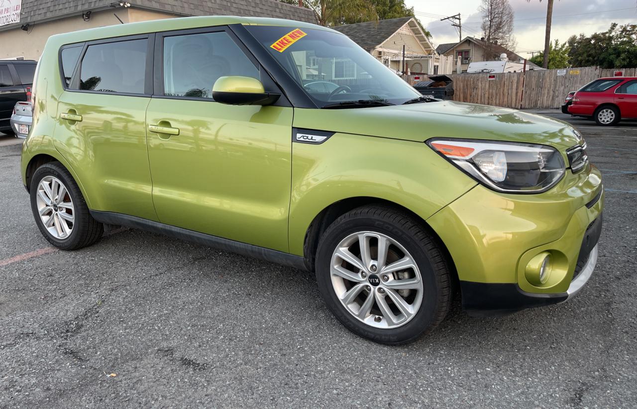 KIA SOUL + 2018 with VIN KNDJP3A59J7897601 - Photo from auction