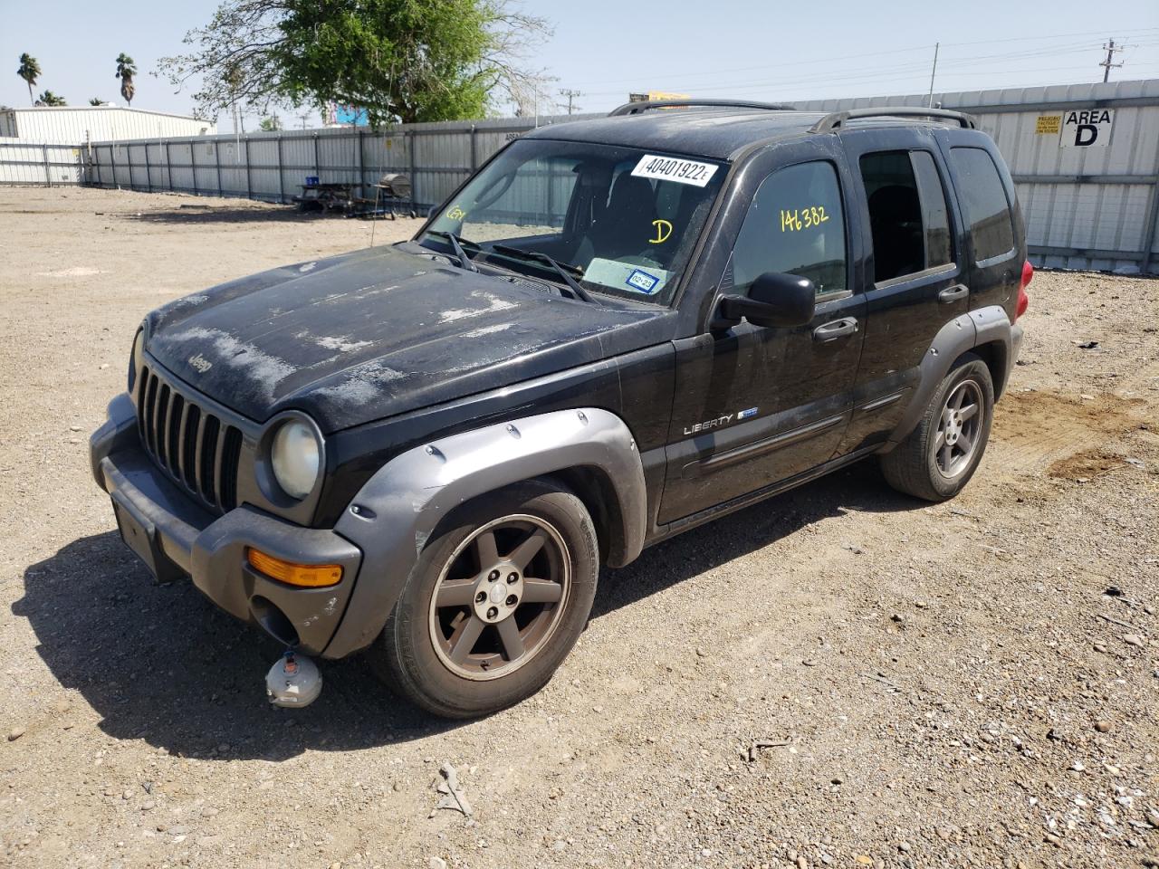 Photo 2 from auction – 2003 JEEP LIBERTY SP with VIN 1J4GK48K03W705690