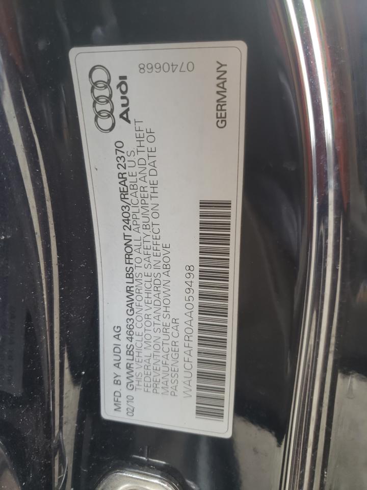 Photo 10 from auction – 2010 AUDI A5 PREMIUM with VIN WAUCFAFR0AA059498