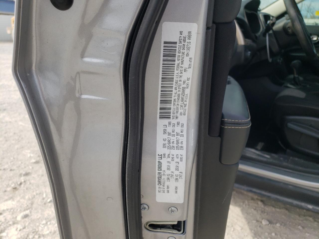 Photo 10 from auction – 2015 JEEP CHEROKEE S with VIN 1C4PJLAB4FW590058