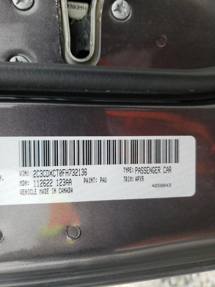 Photo 10 from auction – 2015 DODGE CHARGER R/ with VIN 2C3CDXCT0FH732136