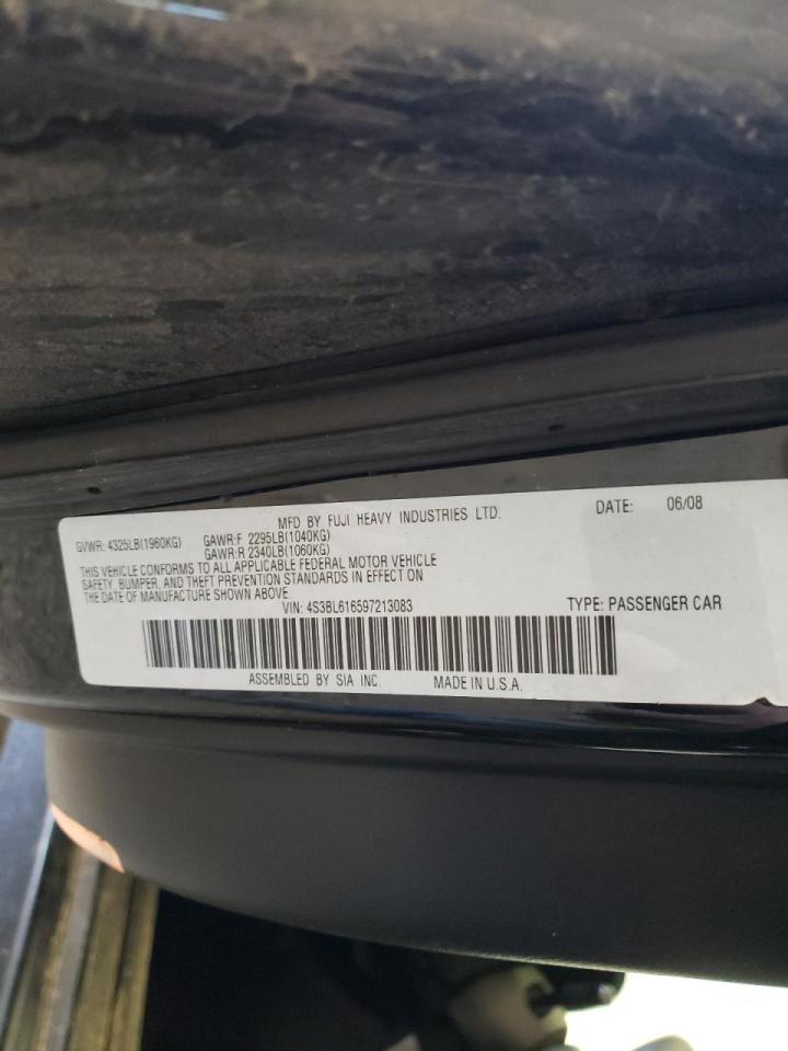 Photo 10 from auction – 2009 SUBARU LEGACY 2.5 with VIN 4S3BL616597213083