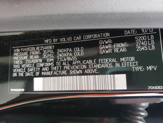 Photo 10 from auction – 2014 VOLVO XC60 3.2 with VIN YV4952DL8E2548961