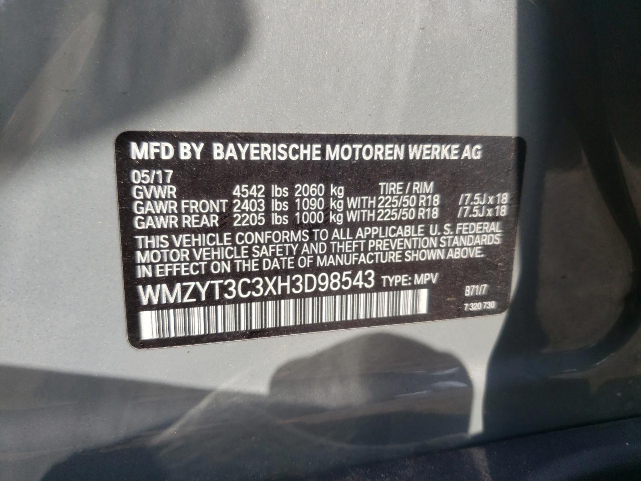 Photo 10 from auction – 2017 MINI COOPER S C with VIN WMZYT3C3XH3D98543