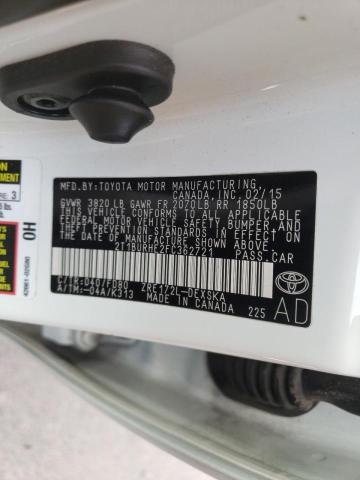 Photo 10 from auction – 2015 TOYOTA COROLLA L with VIN 2T1BURHE2FC362721