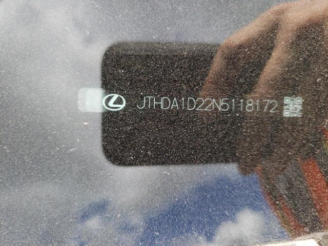 Photo 1 from auction – 2022 LEXUS IS 300 AWD with VIN JTHDA1D22N5118172