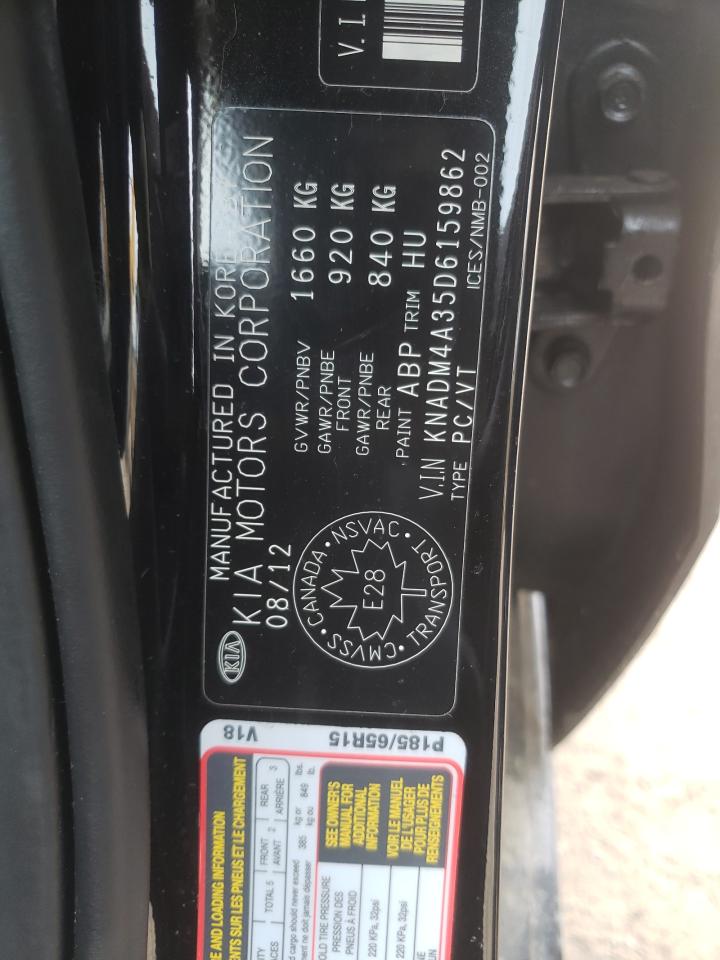 Photo 10 from auction – 2013 KIA RIO LX with VIN KNADM4A35D6159862