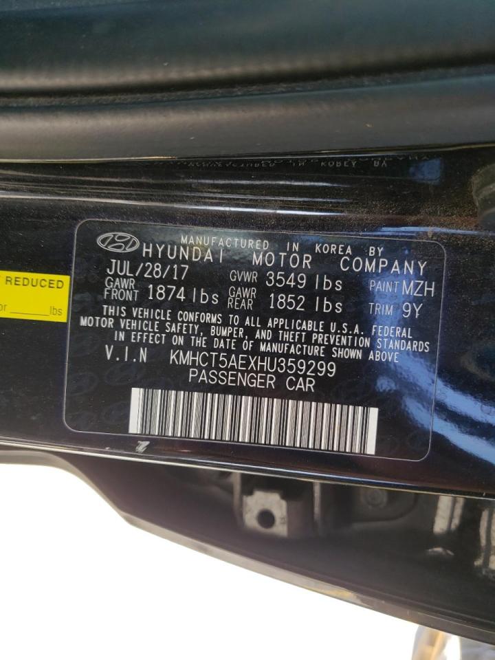 Photo 10 from auction – 2017 HYUNDAI ACCENT SE with VIN KMHCT5AEXHU359299