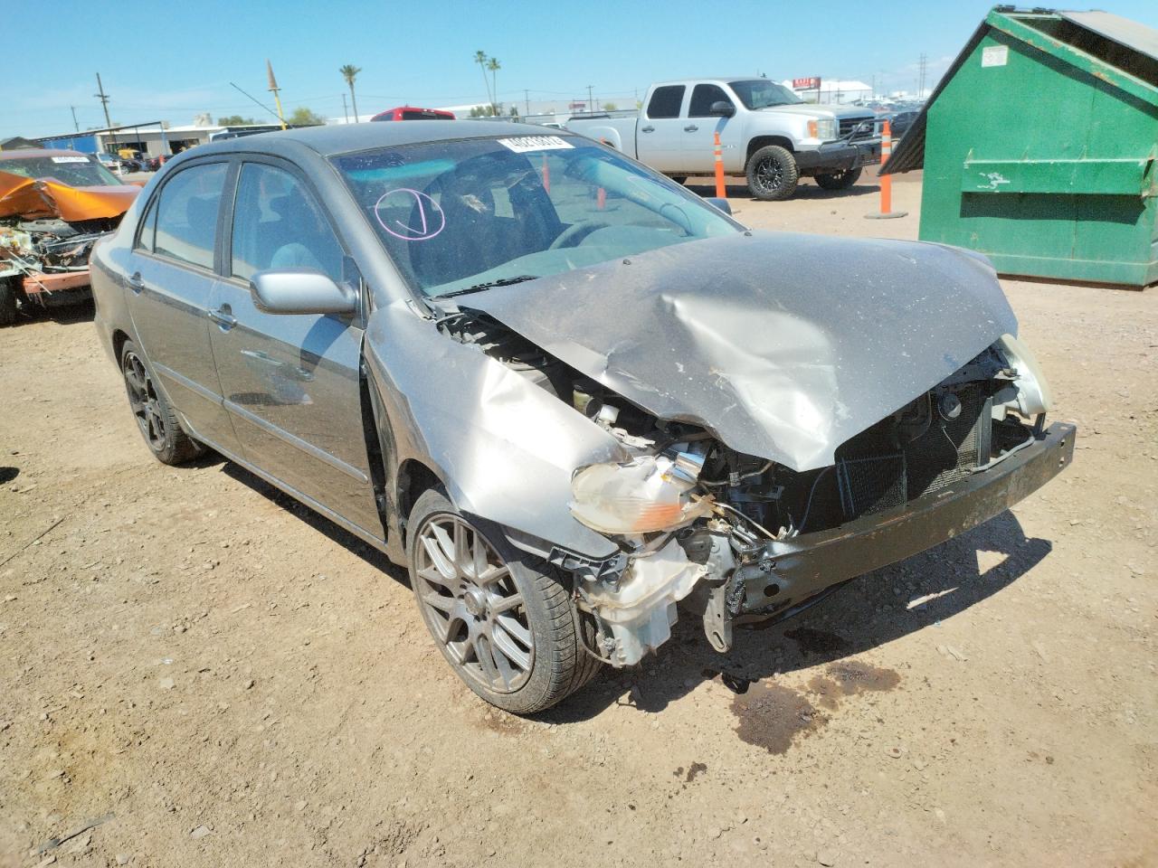 TOYOTA COROLLA CE 2008 with VIN 2T1BR32E28C909237 - Photo from auction
