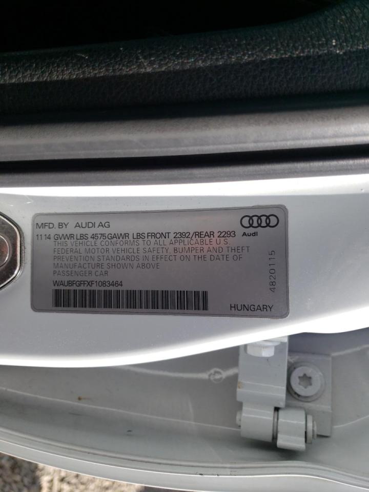 Photo 10 from auction – 2015 AUDI A3 with VIN WAUBFGFFXF1083464