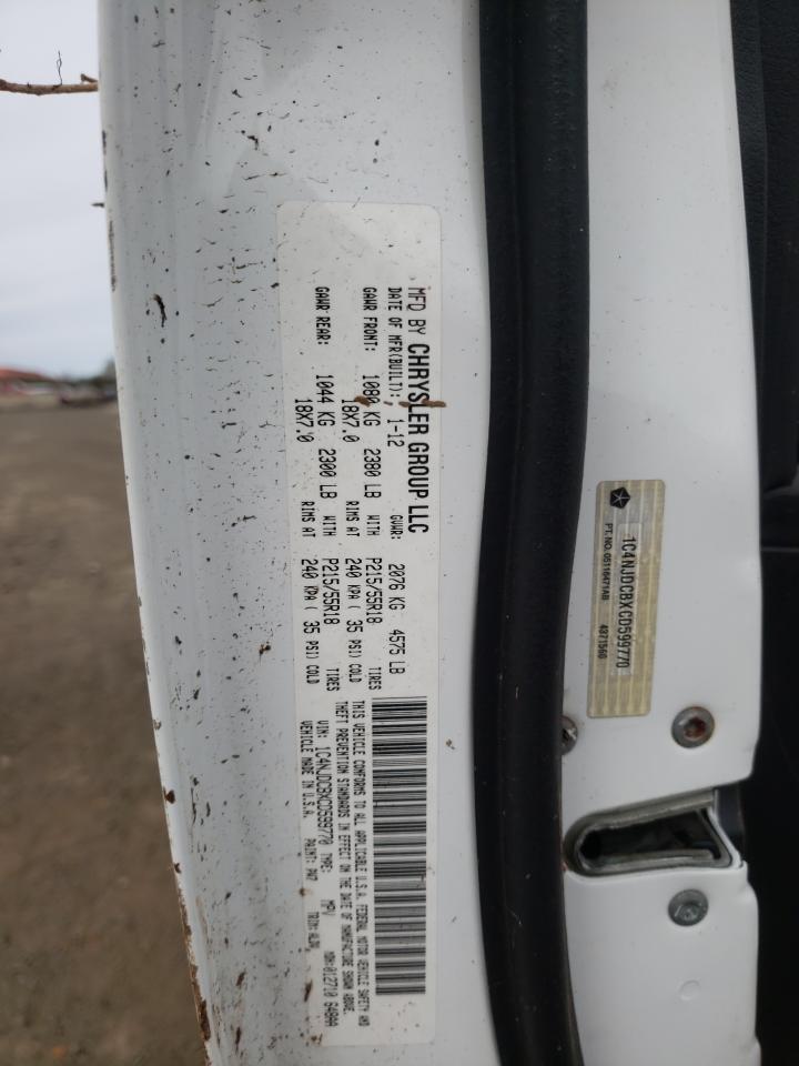 Photo 10 from auction – 2012 JEEP COMPASS LI with VIN 1C4NJDCBXCD599770