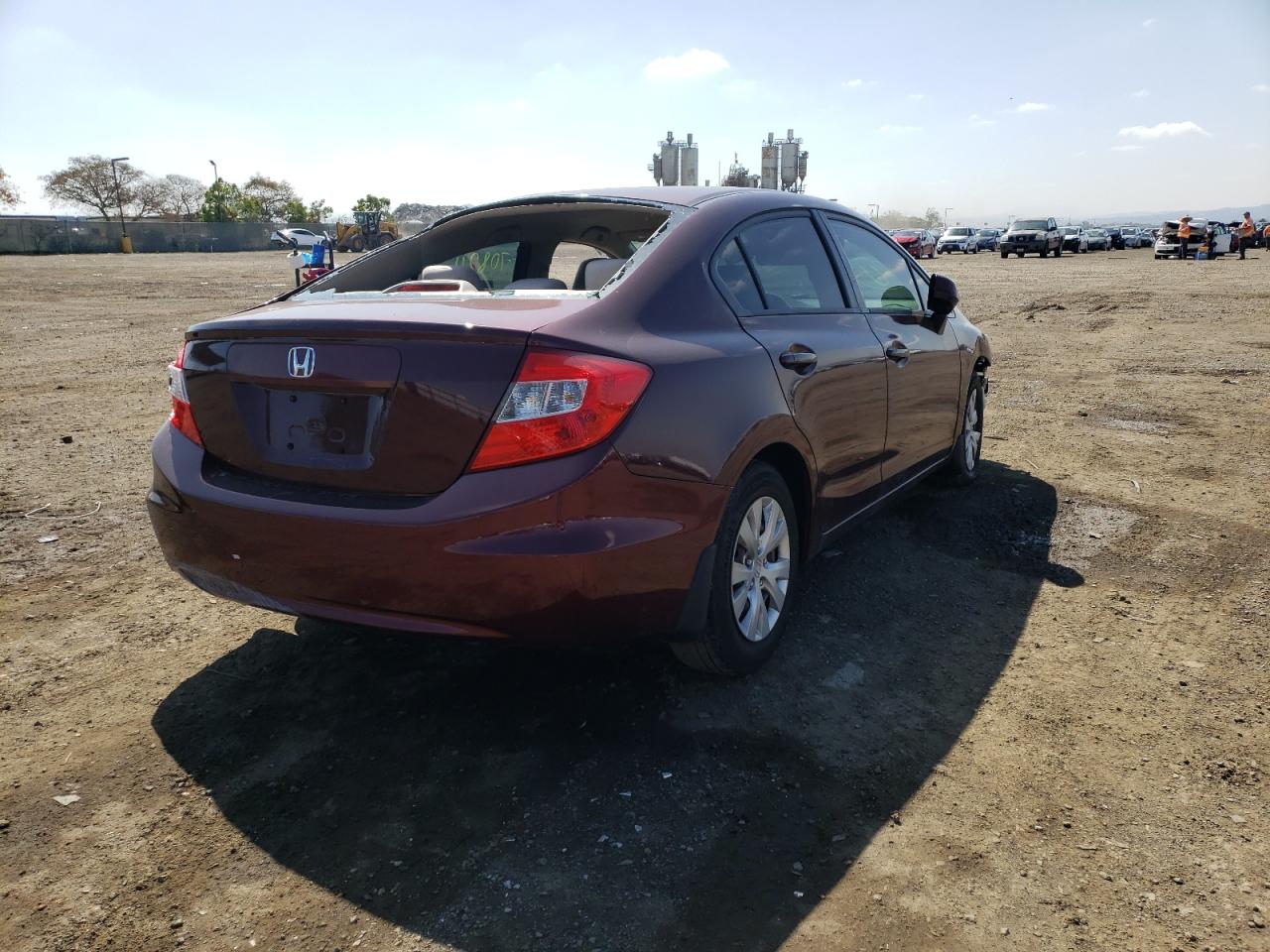 Photo 4 from auction – 2012 HONDA CIVIC LX with VIN 2HGFB2F58CH584278