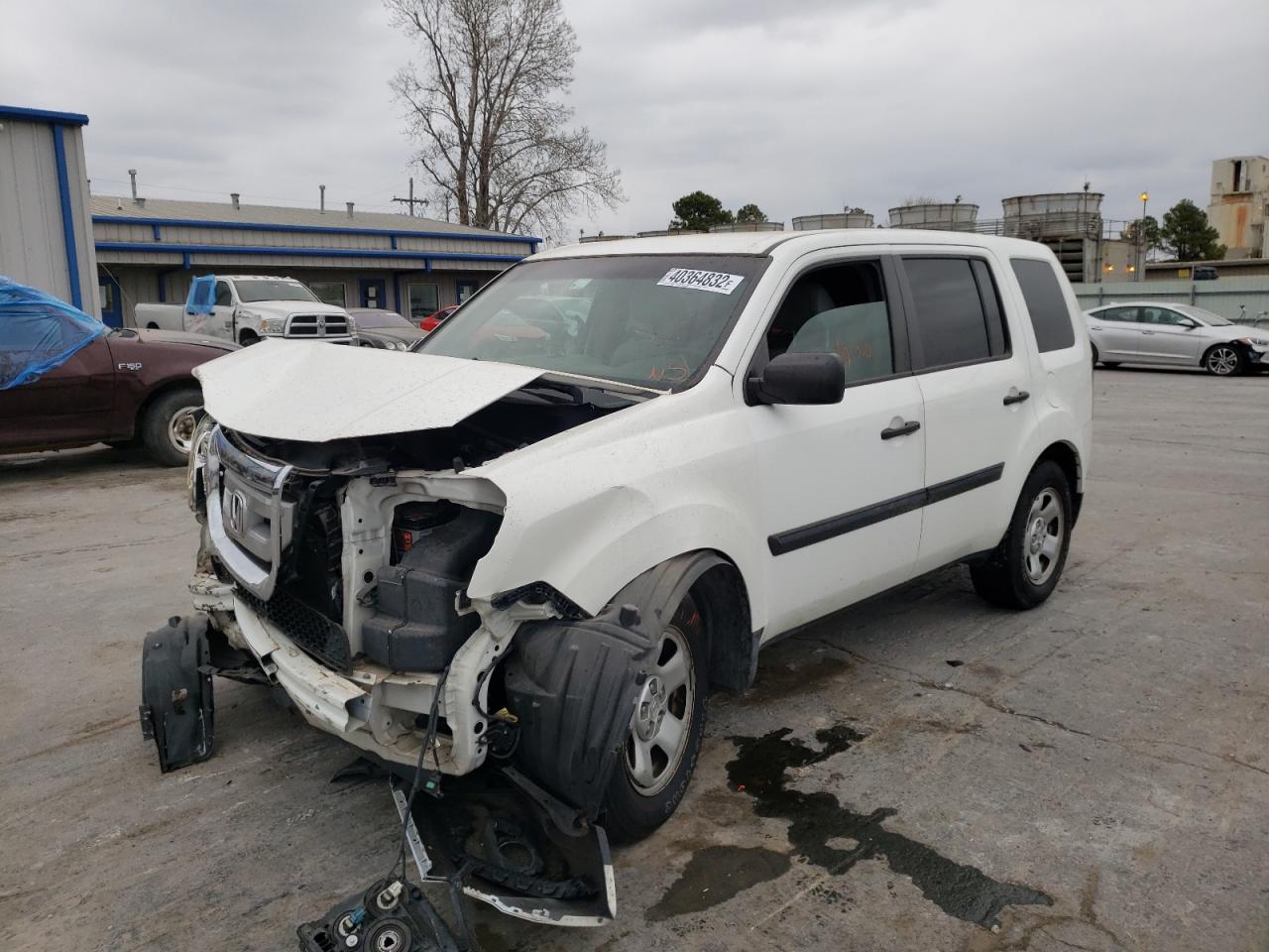 Photo 2 from auction – 2009 HONDA PILOT LX with VIN 5FNYF38239B014322
