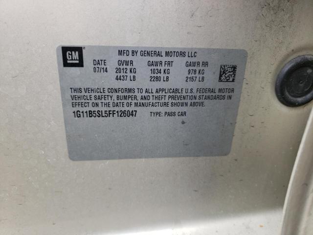 Photo 10 from auction – 2015 CHEVROLET MALIBU LS with VIN 1G11B5SL5FF126047