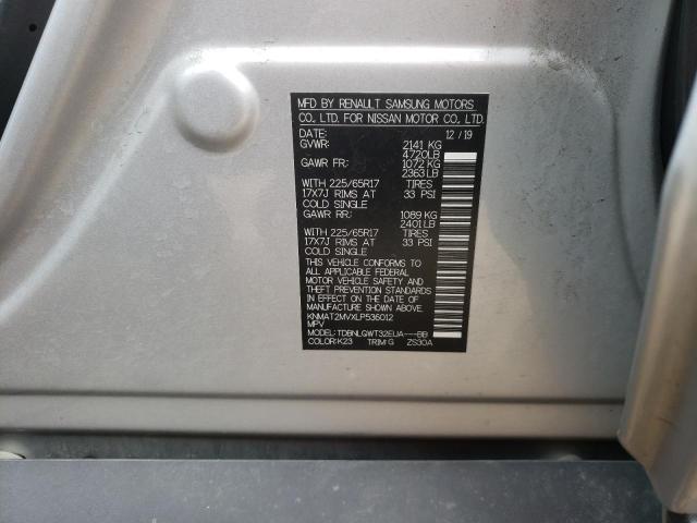 Photo 10 from auction – 2020 NISSAN ROGUE S with VIN KNMAT2MVXLP536012