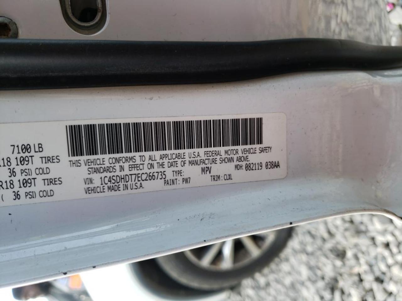 Photo 10 from auction – 2014 DODGE DURANGO LI with VIN 1C4SDHDT7EC266735