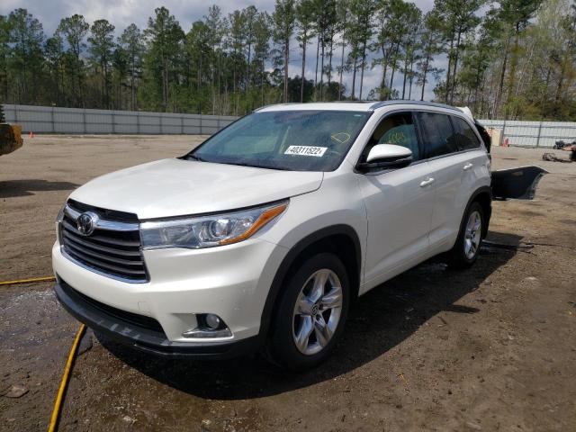 Photo 2 from auction – 2016 TOYOTA HIGHLANDER with VIN 5TDDKRFH6GS325935