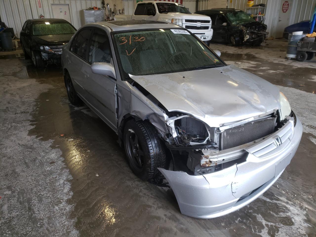 HONDA CIVIC EX 2003 with VIN 2HGES26813H599744 - Photo from auction