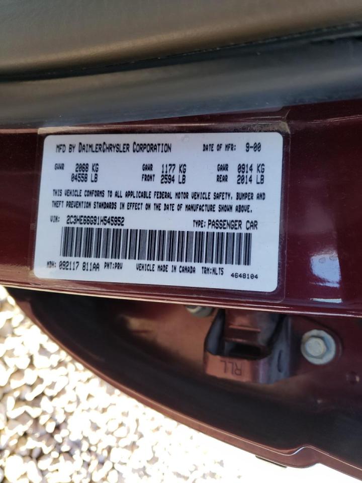 Photo 10 from auction – 2001 CHRYSLER 300M with VIN 2C3HE66G91H545952