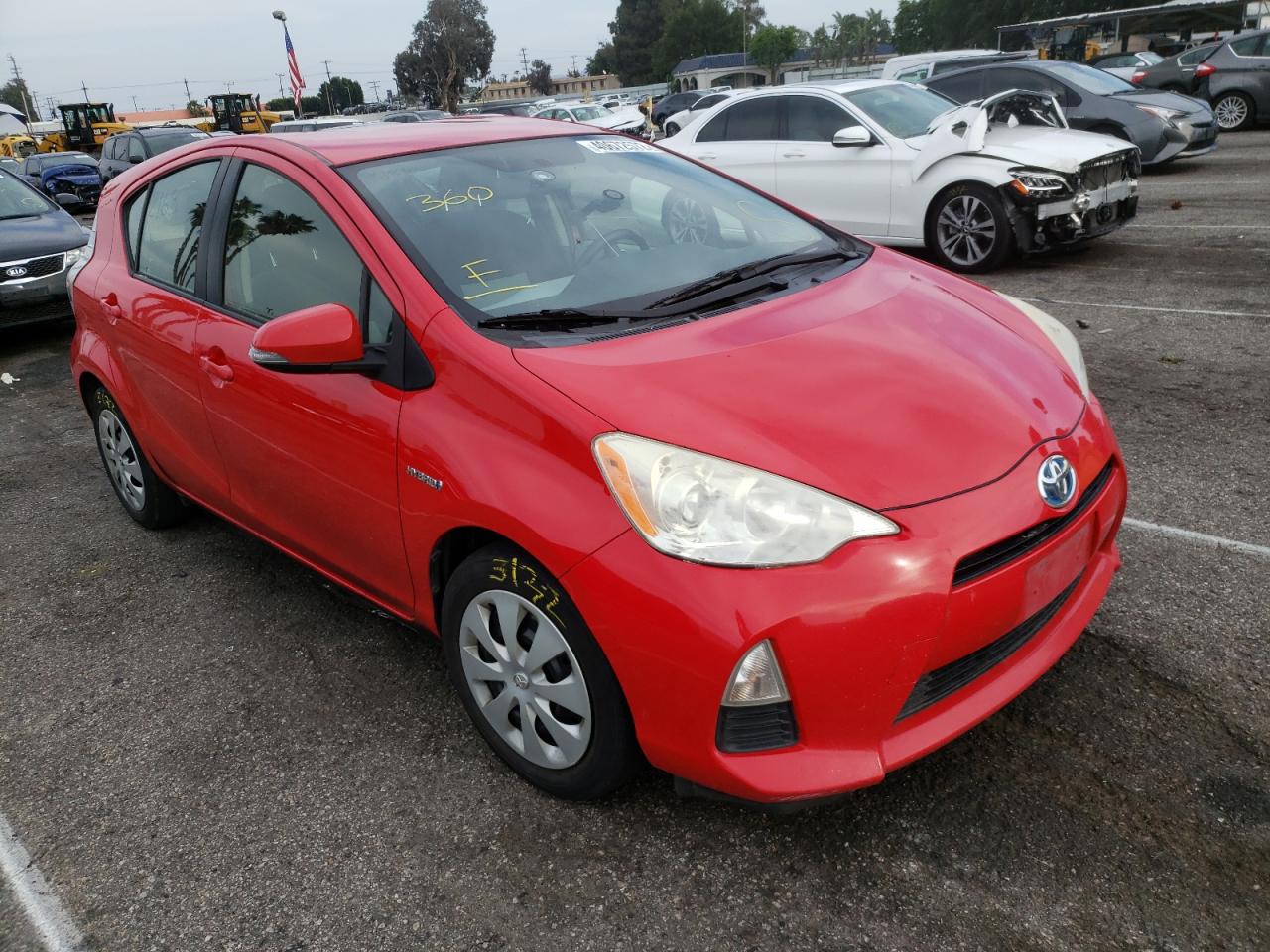 TOYOTA PRIUS C 2012 with VIN JTDKDTB37C1503402 - Photo from auction