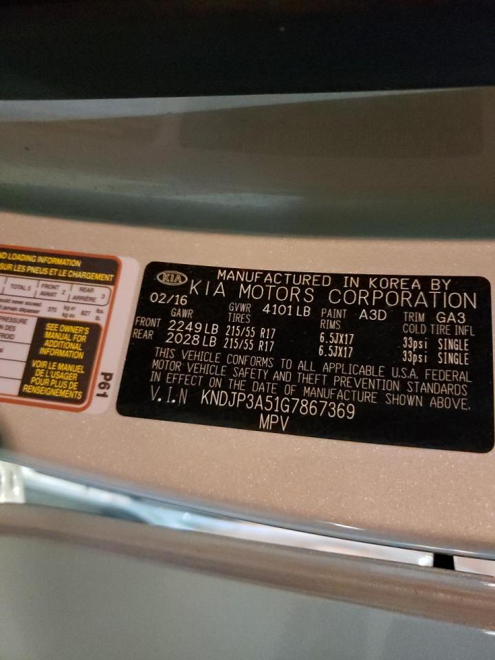 Photo 10 from auction – 2016 KIA SOUL + with VIN KNDJP3A51G7867369