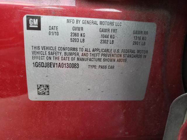 Photo 10 from auction – 2010 CADILLAC CTS PERFOR with VIN 1G6DJ8EV1A0130083