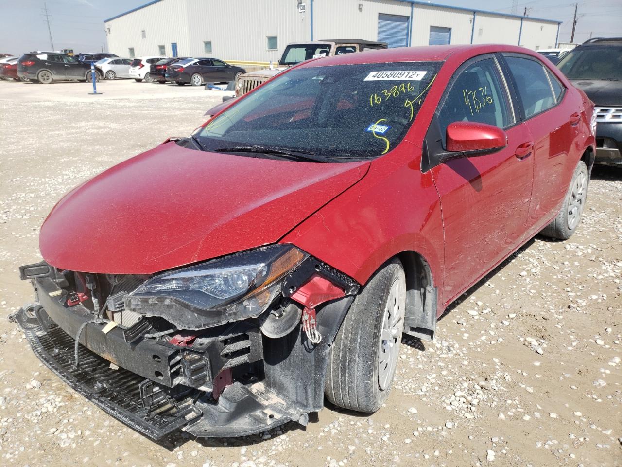 Photo 2 from auction – 2019 TOYOTA COROLLA L with VIN 2T1BURHE3KC163896