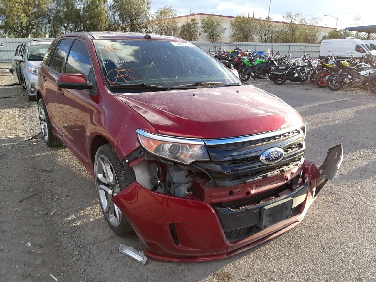 FORD EDGE SPORT 2014 with VIN 2FMDK3AK7EBB67728 - Photo from auction