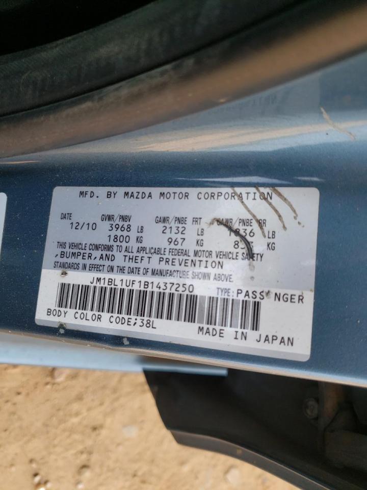 Photo 10 from auction – 2011 MAZDA 3 with VIN JM1BL1UF1B1437250