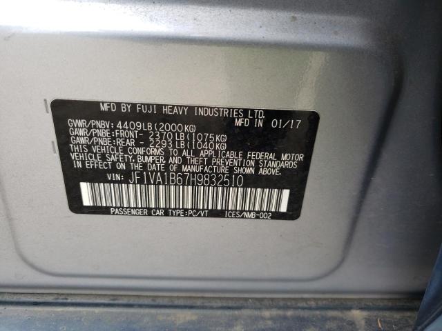 Photo 10 from auction – 2017 SUBARU WRX with VIN JF1VA1B67H9832510