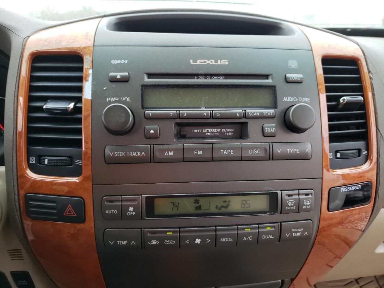 Photo 9 from auction – 2006 LEXUS GX 470 with VIN JTJBT20X060116393