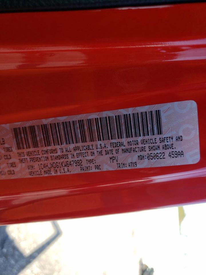 Photo 10 from auction – 2019 JEEP WRANGLER U with VIN 1C4HJXDG1KW647992