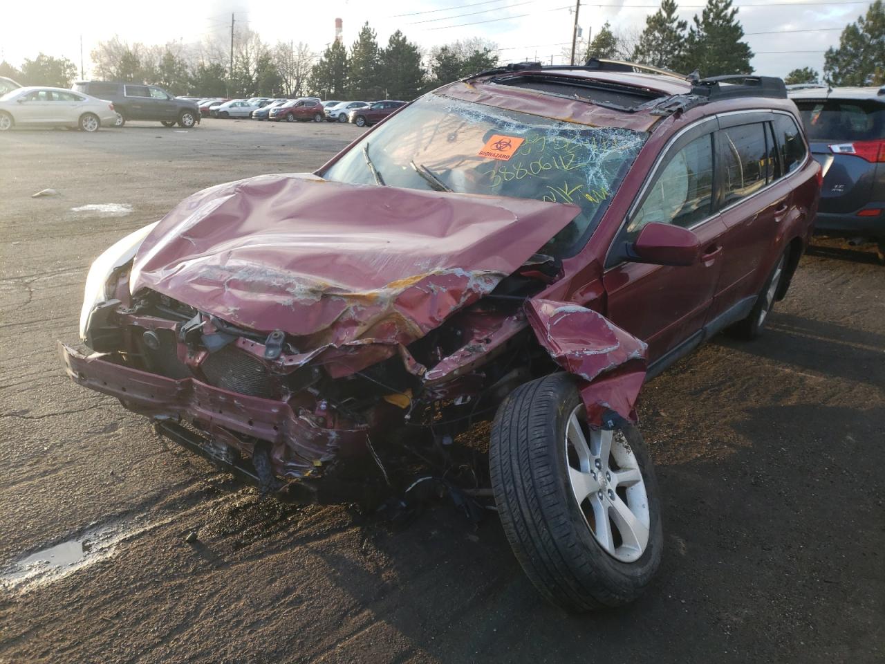 Photo 2 from auction – 2013 SUBARU OUTBACK 2. with VIN 4S4BRCKC9D3239134