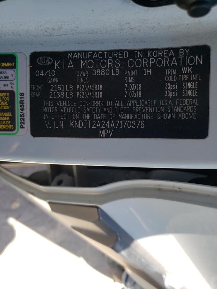 Photo 10 from auction – 2010 KIA SOUL + with VIN KNDJT2A24A7170376