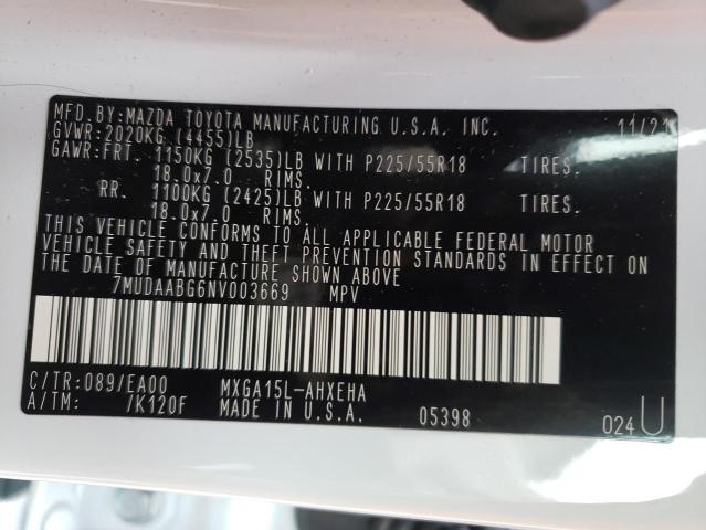Photo 10 from auction – 2022 TOYOTA COROLLA CR with VIN 7MUDAABG6NV003669