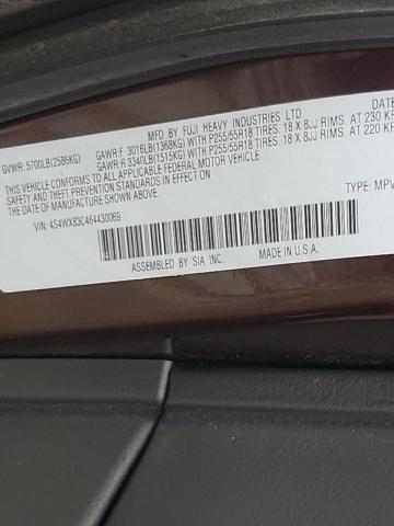 Photo 10 from auction – 2006 SUBARU B9 TRIBECA with VIN 4S4WX83C464430069