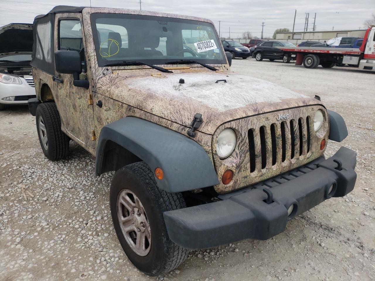 JEEP WRANGLER S 2013 with VIN 1C4AJWAG8DL647542 - Photo from auction