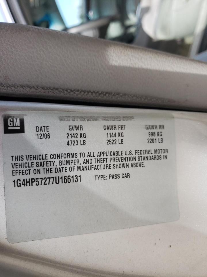 Photo 10 from auction – 2007 BUICK LUCERNE CX with VIN 1G4HP57277U166131