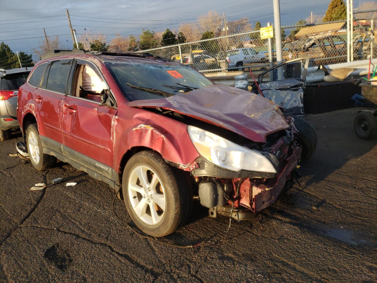 SUBARU OUTBACK 2. 2013 with VIN 4S4BRCKC9D3239134 - Photo from auction