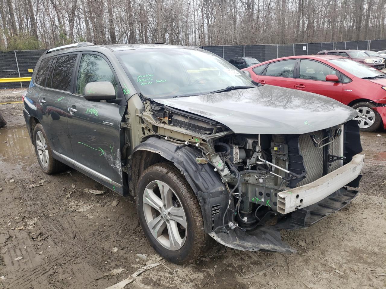 TOYOTA HIGHLANDER 2013 with VIN 5TDDK3EH3DS201647 - Photo from auction