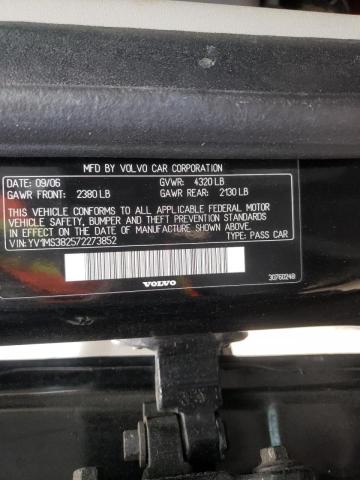 Photo 10 from auction – 2007 VOLVO S40 2.4I with VIN YV1MS382572273852