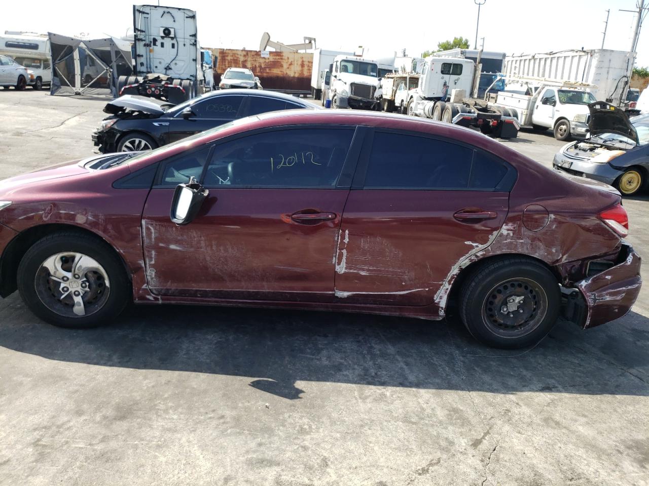 Photo 9 from auction – 2015 HONDA CIVIC LX with VIN 2HGFB2F50FH514374