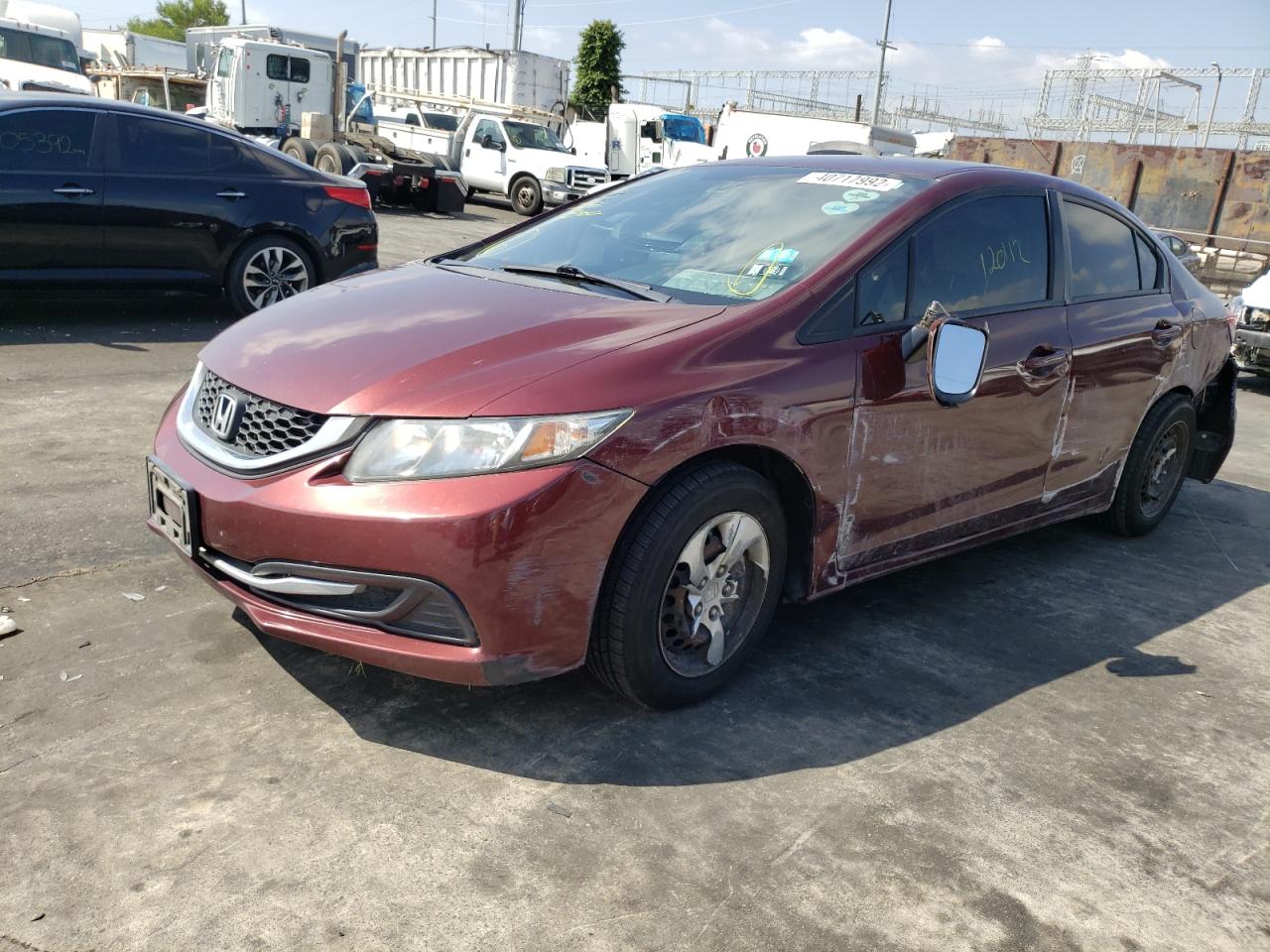 Photo 2 from auction – 2015 HONDA CIVIC LX with VIN 2HGFB2F50FH514374