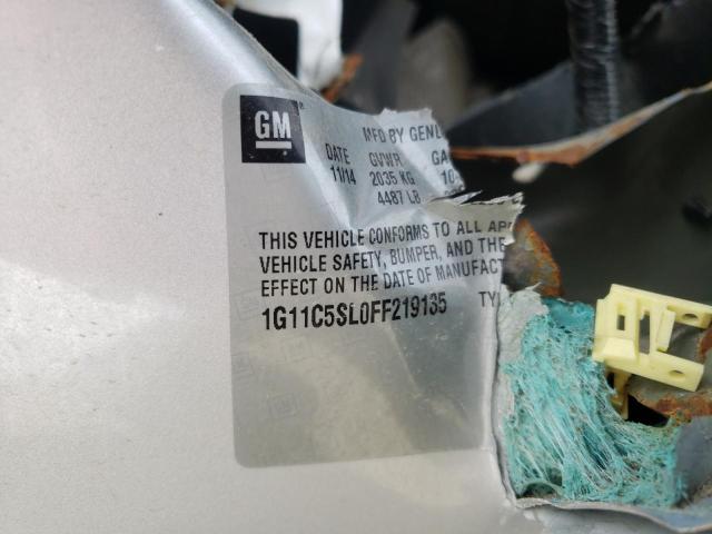 Photo 10 from auction – 2015 CHEVROLET MALIBU with VIN 1G11C5SL0FF219135
