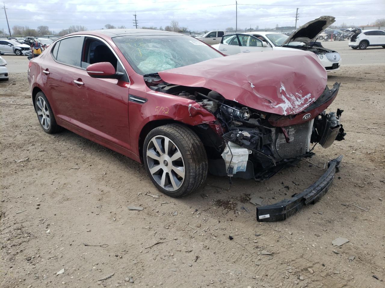 KIA OPTIMA SX 2013 with VIN 5XXGR4A65DG219443 - Photo from auction
