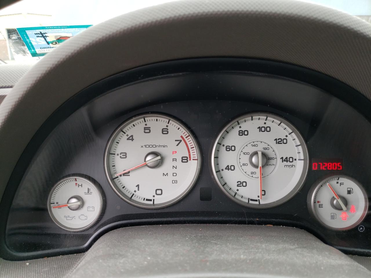 Photo 8 from auction – 2006 ACURA RSX with VIN JH4DC54816S012675
