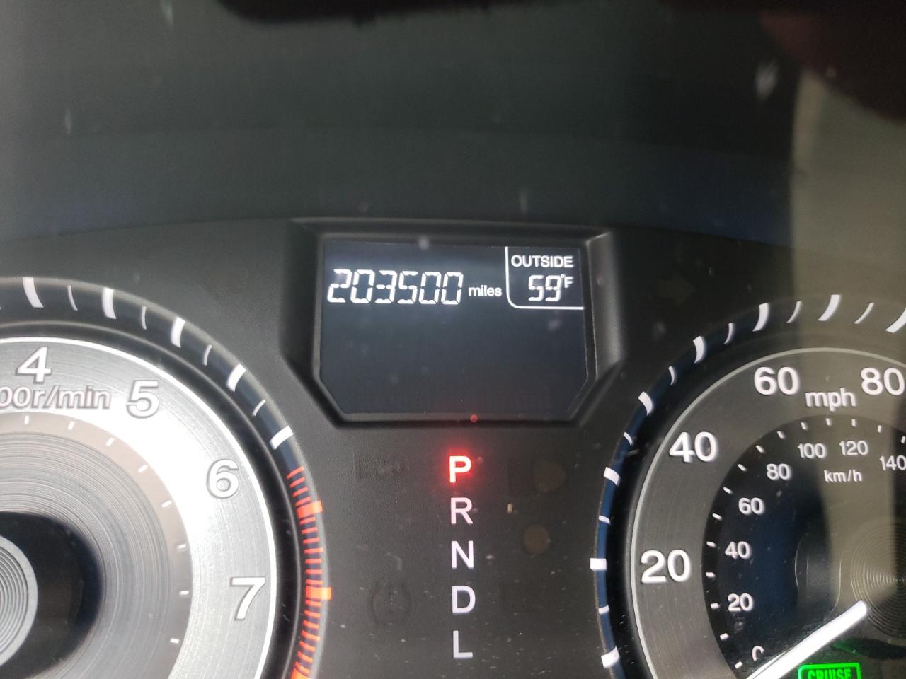 Photo 8 from auction – 2013 HONDA ODYSSEY EX with VIN 5FNRL5H69DB080636