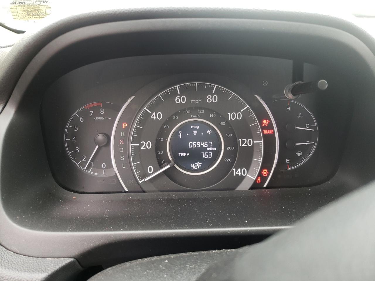 Photo 8 from auction – 2015 HONDA CR-V EXL with VIN 5J6RM4H75FL064007
